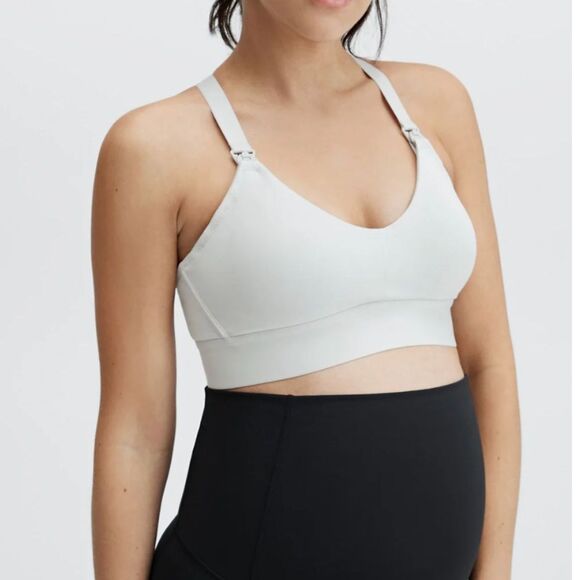 Fabletics | White Maternity Nursing Bra Convertible Adjustable Size XL NWT - Picture 1 of 8